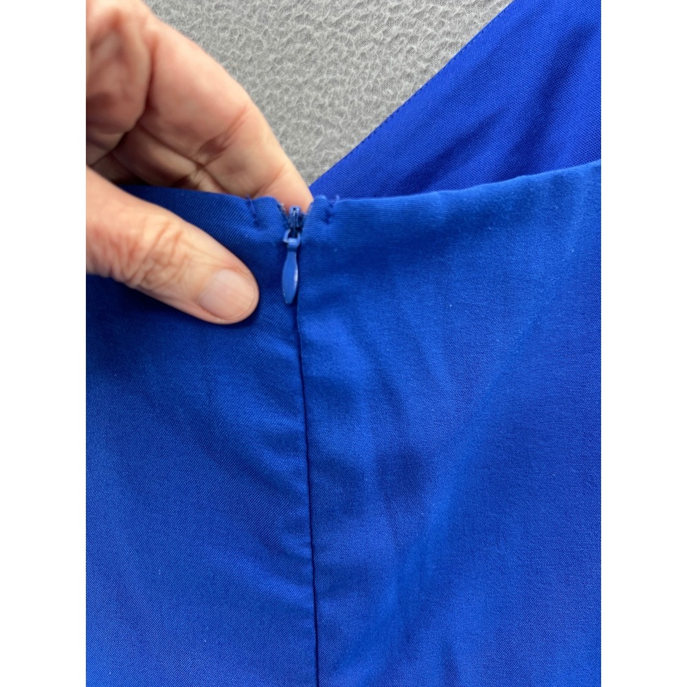 She + Sky Romper Womens L Royal Blue Wrap Front Side Tie Adjustable Straps - Picture 6 of 10
